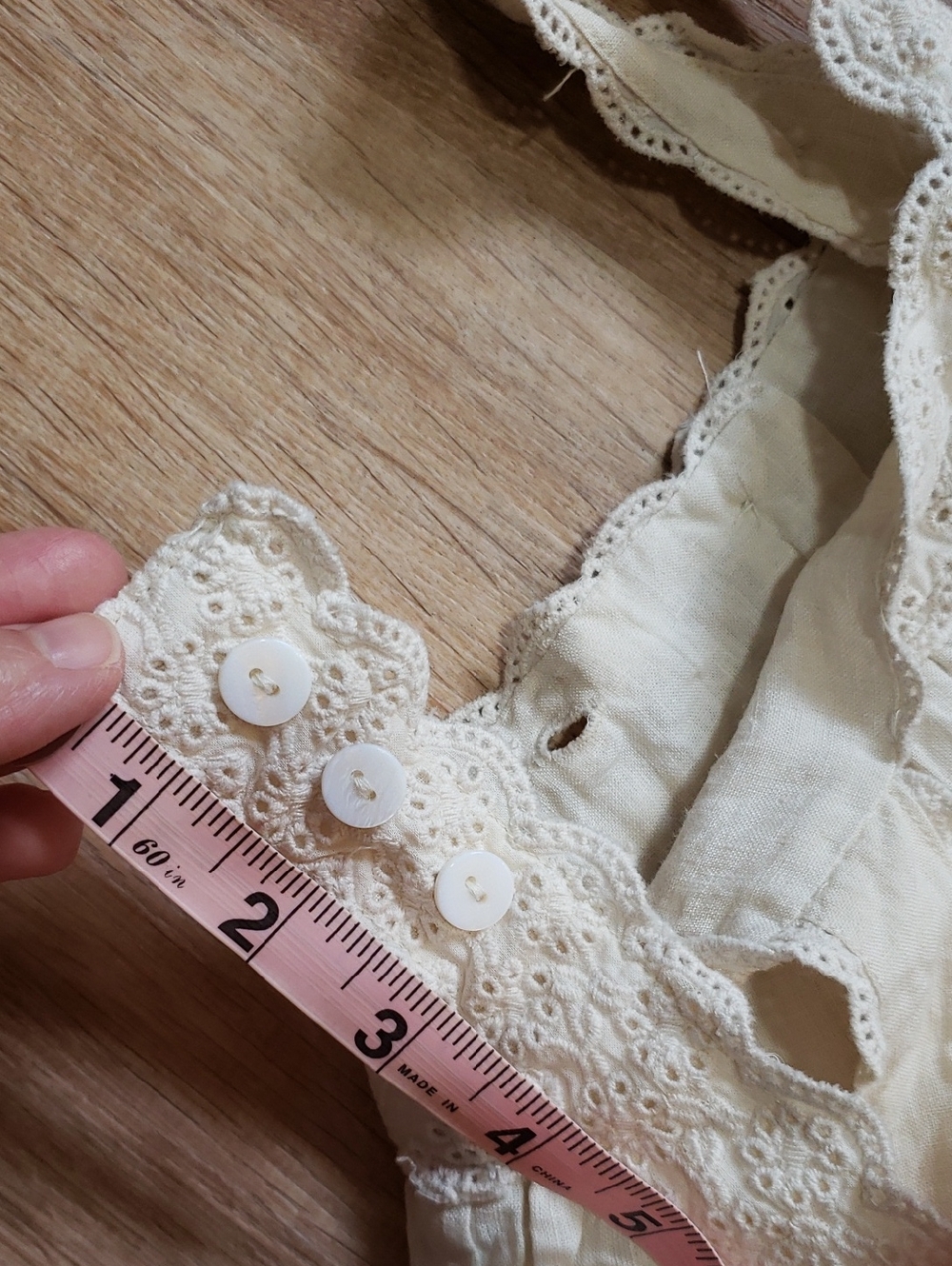 NWOT Little Cotton Clothes Greta Pinafore In "Linen Oat", Size 2-3Y - Picture 13 of 15